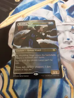 Meddling Mage FOIL Borderless MTG Double Masters Rare NM-M Pack Fresh x1 SC1 - Image 1