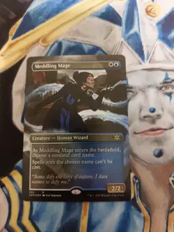Meddling Mage FOIL Borderless MTG Double Masters Rare NM-M Pack Fresh x1 SC1 - Image 2