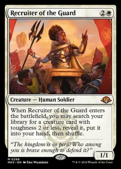 x1 Recruiter of the Guard M MTG Modern Horizons 3 M/NM, English - Image 1