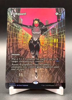 Silkguard Magic The Gathering Marvel's Spider-Man Mythic Rare Borderless #37 - Image 1
