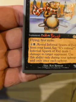 MTG UNGLUED Infernal Spawn of Evil NEVER PLAYED - Image 5