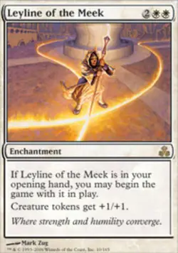 Moderatly Played, English - 4 x MTG Leyline of the Meek Guildpact - Image 1