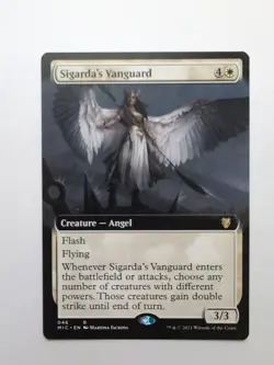 MTG Sigarda's Vanguard (MIC) Innistrad: Midnight Hunt Extended Regular Rare 046 - Image 1