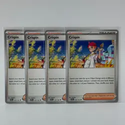4x Crispin 133/142 x4 - Stellar Crown - Pokemon TCG - Uncommon - Playset - Image 1