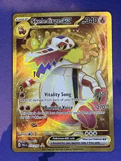 Pokemon TCG Skeledirge ex 272/193 Sv02: Paldea Evolved Holo NM/M - Image 1