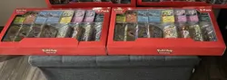 2 Pokemon TCG Prismatic Evolutions 8-Pack Mini-Tins Promos Costco Bundle IN HAND - Image 1