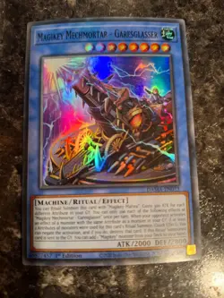 Magikey Mechmortar - Garesglasser DAMA-EN033 Super Rare Yugioh! Holo Foil 1st - Image 1