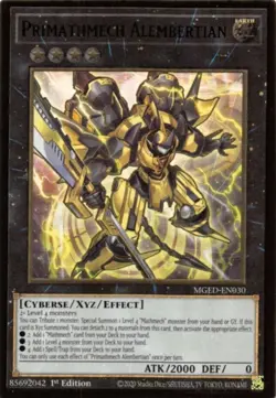 Yugioh! LP Primathmech Alembertian - MGED-EN030 - Premium Gold Rare - 1st Editio - Image 1
