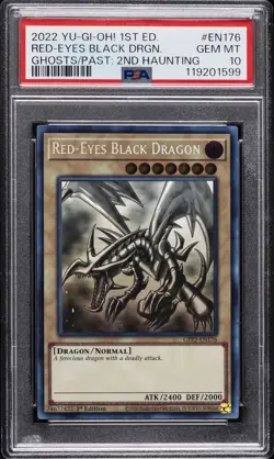 2022 1ST ED #EN176 RED-EYES BLACK DRAGON PSA 10 - Image 1