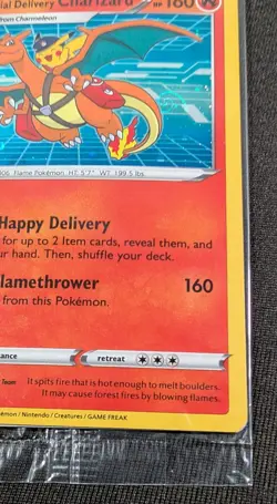 Pokemon Card Holo Special Delivery Charizard SWSH075 SEALED Black Star Promo - Image 2