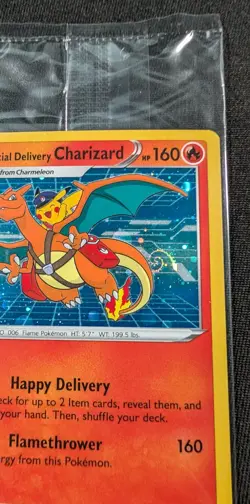Pokemon Card Holo Special Delivery Charizard SWSH075 SEALED Black Star Promo - Image 4