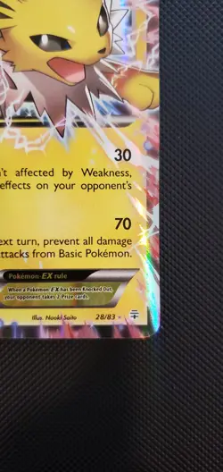 Pokemon TCG Jolteon EX Holo Rare Card 28/83 XY Generations LP 28/83 - Image 4