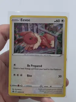 Pokemon Eevee SWSH175 Cosmos Holo Black Star Promo Card Sword Shield TCG 2021 EN - Image 1