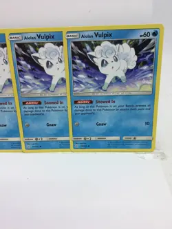 2019 POKEMON 4X LOT VULPIX 39/236 COMMON CARDS NM/M FRESH FROM PACK - Image 3