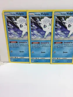 2019 POKEMON 4X LOT VULPIX 39/236 COMMON CARDS NM/M FRESH FROM PACK - Image 4