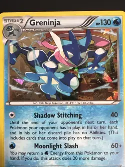 Greninja 40/122 Breakpoint Cracked Ice Holo Rare Pokemon Card LP - Image 2