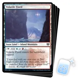 VOLATILE FJORD X4 Kaldheim KHM Magic MTG MINT CARD - Image 1