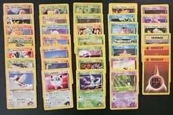 Pokemon Card TCG Gym Challenge Common Uncommon Rare Lot of 34 - Image 1