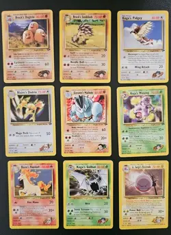 Pokemon Card TCG Gym Challenge Common Uncommon Rare Lot of 34 - Image 2