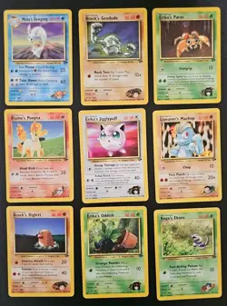 Pokemon Card TCG Gym Challenge Common Uncommon Rare Lot of 34 - Image 4
