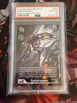 PSA 10 Darkdramon Alt Art EX3-054 Draconic Roar Digimon Card Gem Mint - Image 2