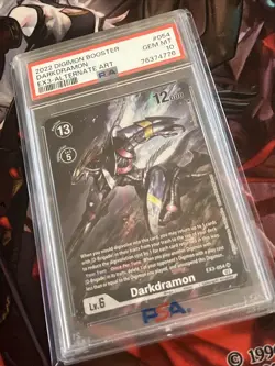 PSA 10 Darkdramon Alt Art EX3-054 Draconic Roar Digimon Card Gem Mint - Image 3