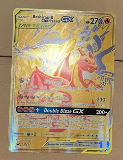 Pokemon Tag Team Reshiram Charizard SM247 & Pikachu Zekrom SM248 GX Jumbo Cards - Image 2