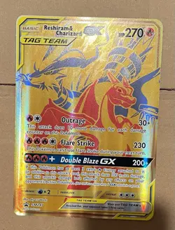 Pokemon Tag Team Reshiram Charizard SM247 & Pikachu Zekrom SM248 GX Jumbo Cards - Image 3