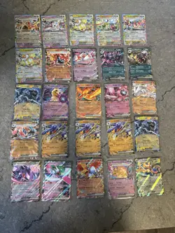 25 Card Pokemon ex Lot - Destined Rivals Journey together surging sparks BLK WHT - Image 1