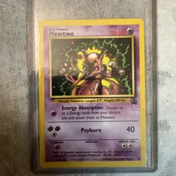 Pokemon Mewtwo Black Star Promo #14 WOTC 1999 Vintage Card NM/EX TCG, OG Movie - Image 1