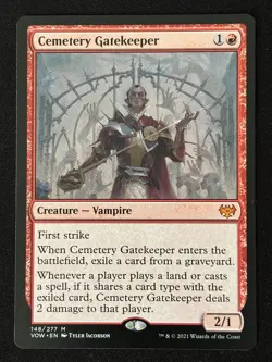1x MTG Cemetery Gatekeeper - Innistrad: Crimson Vow (VOW) #148 - Magic - Image 5