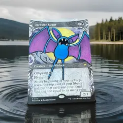 Darkstar Augur (Showcase) Zubat Pokemon Hand Painted Alter Mtg Rare - Image 1