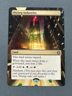 Oscorp Industries MTG Marvel's Spider-Man Hand Painted Extended Full Altered Art - Image 1