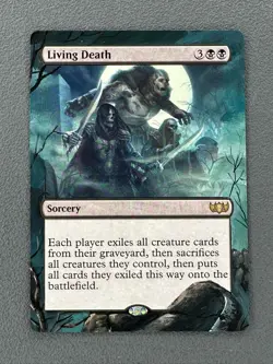 Living Death MTG Edge of Eternities Commander Hand Painted Extended Altered Art - Image 1