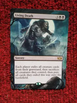Living Death MTG Edge of Eternities Commander Hand Painted Extended Altered Art - Image 2