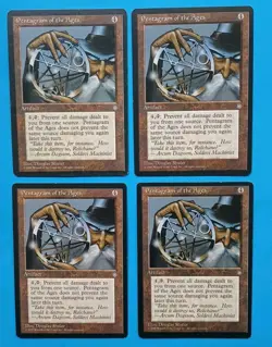 Magic the Gathering MTG Ice Age PENTAGRAM OF THE AGES X 4 (2 LP/EX & 2 MP) R! - Image 1