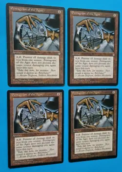 Magic the Gathering MTG Ice Age PENTAGRAM OF THE AGES X 4 (2 LP/EX & 2 MP) R! - Image 2