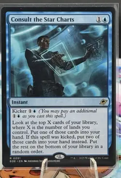 Magic MTG Consult the Star Charts EOE 0051 Regular Rare - NM condition - Image 1