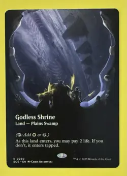 Magic ~ Godless Shrine (Borderless) 0280 ~Edge of Eternities ~ Non Foil - Image 1