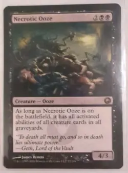 MtG Necrotic Ooze #72 (NM) Scars of Mirrodin SOM Magic MTG - Image 1