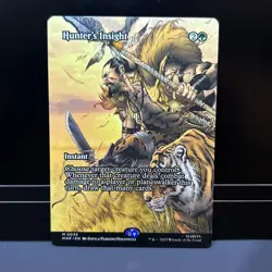 2025 MTG MARVEL'S SPIDER-MAN BORDERLESS HUNTER'S INSIGHT 0035 (MYTHIC) - Image 1