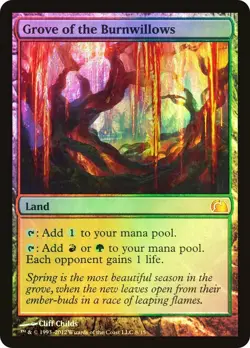 Grove of the Burnwillows Foil From The Vault: Realms NM MTG - Image 1