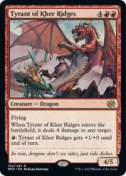 Tyrant of Kher Ridges 154 MTG The Brothers' War Rare NP - Image 1