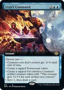 Urza's Command (Extended Art) 318 MTG The Brothers' War Rare NP - Image 1