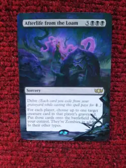 Afterlife from the Loam MTG Tarkir: Dragonstorm Hand Painted Full Altered Art v - Image 2