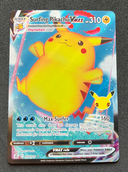 Surfing Pikachu VMAX Pokemon Celebrations 009/025 Full Art Ultra Rare NM - Image 1