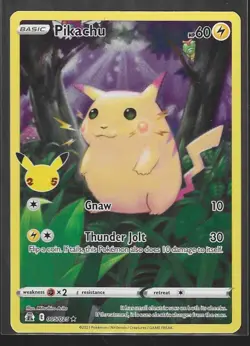 Pikachu 005/025 Holo Rare Pokemon TCG Celebrations Lp - Image 1