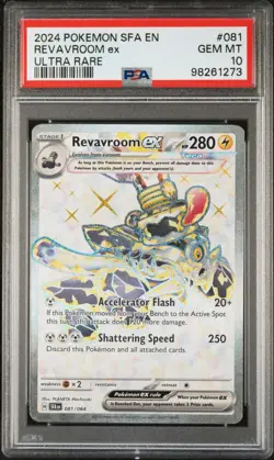 2024 Revavroom ex 081/064 Ultra Rare Pokemon Shrouded Fable PSA 10 - Image 1