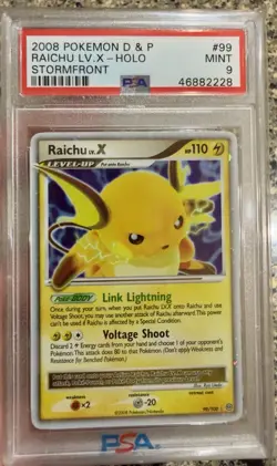 Pokemon Raichu LV.X Holo PSA 10 Diamond and Pearl Stormfront 99/100 - Image 1