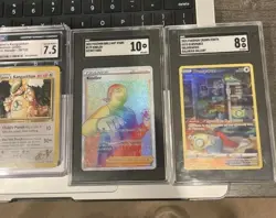 X5 Pokemon PSA SGC CGC Reshiram Kangaskhan Charizard Kindler Dunsparce Mint Lot - Image 3
